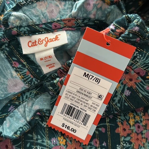 Cat & Jack Floral Blouse💚 - Picture 5 of 7